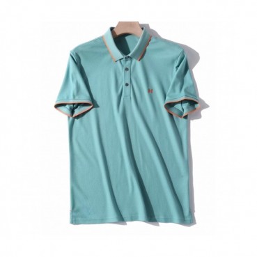 Hermes 2019 Mens Logo Cotton Polo Short Sleeved Tshirt - 에르메스 2019 남성 로고 코튼 폴로 반팔티 Her0453x.Size(m 