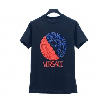 [베르사체]Versace 2020 Mens Logo Silket Short Sleeved Tshirts - 베르사체 2020 남성 메두사 실켓 반팔티 Ver0621x.Size(m 