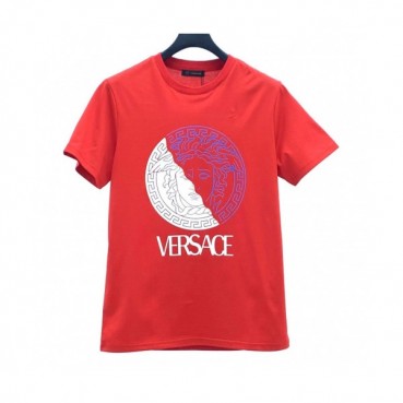 [베르사체]Versace 2020 Mens Logo Silket Short Sleeved Tshirts - 베르사체 2020 남성 메두사 실켓 반팔티 Ver0620x.Size(m 
