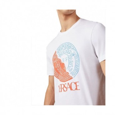 [베르사체]Versace 2020 Mens Logo Silket Short Sleeved Tshirts - 베르사체 2020 남성 메두사 실켓 반팔티 Ver0619x.Size(m 
