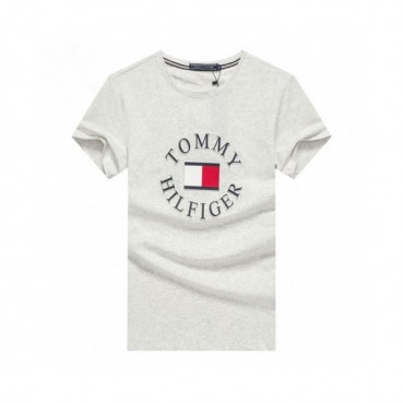 [토미]Tommy 2020 Mens Logo Silket Short Sleeved Tshirts - 토미 2020 남성 로고 실켓 반팔티 Tomy0034x.Size(m 