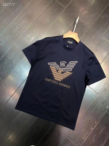 [알마니]Armani 2022 Mens Logo Silket Short Sleeved Tshirts - 알마니 2022 남성 로고 실켓 반팔티 Arm0682x.Size(m 