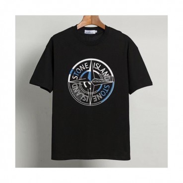[스톤아일랜드]Stone Island 2020 Mens Crew-neck Cotton Short Sleeved Tshirts 