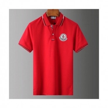 [매장판]Moncler 2020 Mens Logo Cotton Short Sleeved Polo Tshirts - 몽클레어 2020 남성 로고 코튼 폴로 반팔티 Moc01608x.Size(m 