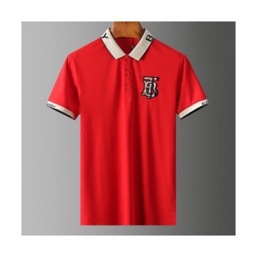 [버버리]Burberry 2020 Mens Logo Silket Short Sleeved Polo Tshirts - 버버리 2020 남성 로고 실켓 폴로 반팔티 Bur02599x.Size(m 