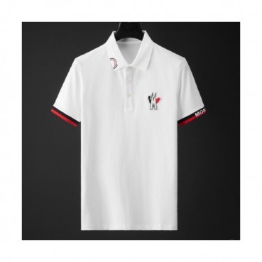 [매장판]Moncler 2020 Mens Logo Cotton Short Sleeved Polo Tshirts - 몽클레어 2020 남성 로고 코튼 폴로 반팔티 Moc01604x.Size(m 