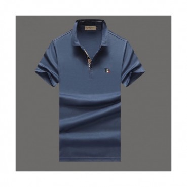 [버버리]Burberry 2020 Mens Logo Silket Short Sleeved Polo Tshirts - 버버리 2020 남성 로고 실켓 폴로 반팔티 Bur02586x.Size(m 