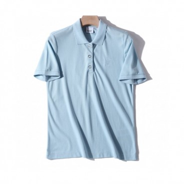 [버버리]Burberry 2020 Womens Logo Silket Short Sleeved Polo Tshirts - 버버리 2020 여성 로고 실켓 폴로 반팔티 Bur02566x.Size(s 