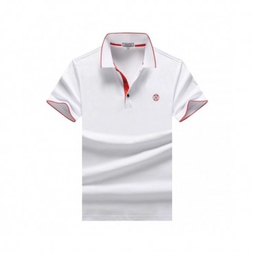 Hermes 2019 Mens Logo Cotton Polo Short Sleeved Tshirt - 에르메스 2019 남성 로고 코튼 폴로 반팔티 Her0450x.Size(m 