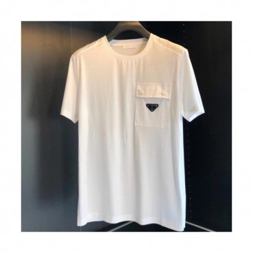 [프라다]Prada 2020 Mens Basic Logo Silket Short Sleeved Tshirts  - 프라다 2020 남성 베이직 로고 실켓 반팔티 Pra01029x.Size(m 