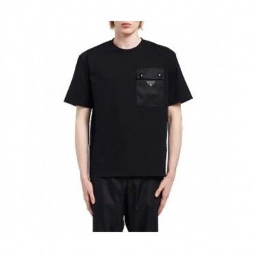 [프라다]Prada 2020 Mens Basic Logo Silket Short Sleeved Tshirts  - 프라다 2020 남성 베이직 로고 실켓 반팔티 Pra01028x.Size(m 