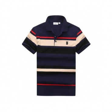 [버버리]Burberry 2020 Mens Logo Silket Short Sleeved Polo Tshirts - 버버리 2020 남성 로고 실켓 폴로 반팔티 Bur02547x.Size(m 