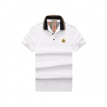 [버버리]Burberry 2020 Mens Logo Silket Short Sleeved Polo Tshirts - 버버리 2020 남성 로고 실켓 폴로 반팔티 Bur02545x.Size(m 