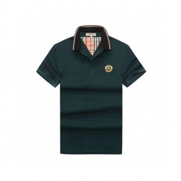 [버버리]Burberry 2020 Mens Logo Silket Short Sleeved Polo Tshirts - 버버리 2020 남성 로고 실켓 폴로 반팔티 Bur02544x.Size(m 