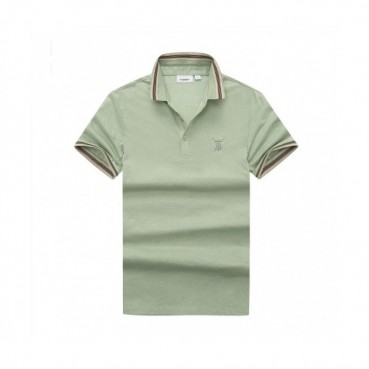 [버버리]Burberry 2020 Mens Logo Silket Short Sleeved Polo Tshirts - 버버리 2020 남성 로고 실켓 폴로 반팔티 Bur02541x.Size(m 