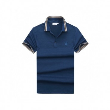 [버버리]Burberry 2020 Mens Logo Silket Short Sleeved Polo Tshirts - 버버리 2020 남성 로고 실켓 폴로 반팔티 Bur02540x.Size(m 