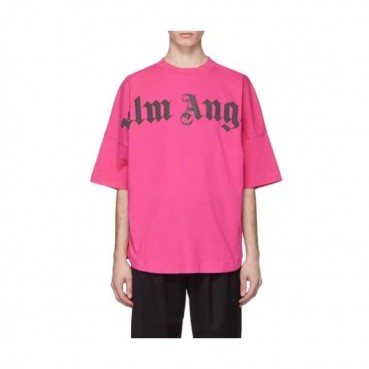 [팜 엔젤스]Palm Angels 2020 Mm/Wm Logo Cotton Short Sleeved Tshirts - 팜 엔젤스 2020 남자 로고 코튼 반팔티셔츠 Pam0136x.Size(s 