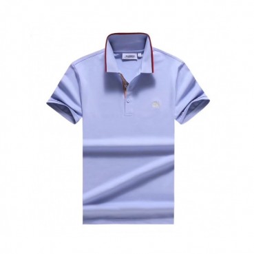 [버버리]Burberry 2020 Mens Logo Silket Short Sleeved Polo Tshirts - 버버리 2020 남성 로고 실켓 폴로 반팔티 Bur02532x.Size(m 