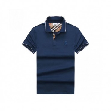 [버버리]Burberry 2020 Mens Logo Silket Short Sleeved Polo Tshirts - 버버리 2020 남성 로고 실켓 폴로 반팔티 Bur02523x.Size(m 
