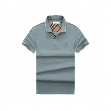 [버버리]Burberry 2020 Mens Logo Silket Short Sleeved Polo Tshirts - 버버리 2020 남성 로고 실켓 폴로 반팔티 Bur02522x.Size(m 