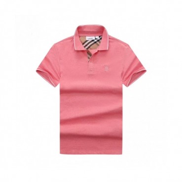 [버버리]Burberry 2020 Mens Logo Silket Short Sleeved Polo Tshirts - 버버리 2020 남성 로고 실켓 폴로 반팔티 Bur02521x.Size(m 