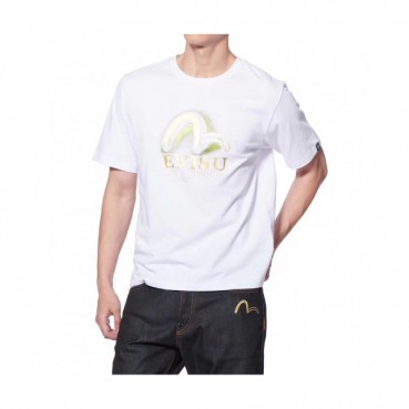 [에비수]Evisu 2020 Mens Evisukuro Cotton Short Sleeved Tshirts - 에비수 2020 남성 갈매기 코튼 반팔티 Evi0040x.Size(m 