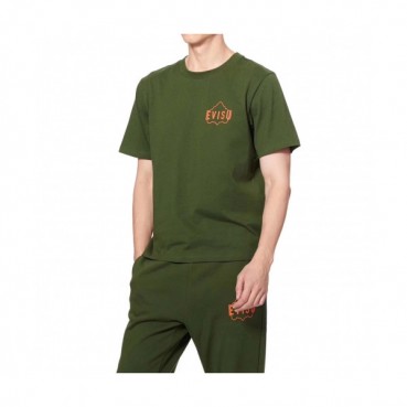 [에비수]Evisu 2020 Mens Embroidery Evisukuro Cotton Short Sleeved Tshirts - 에비수 2020 남성 갈매기 코튼 반팔티 Evi0039x.Size(m 