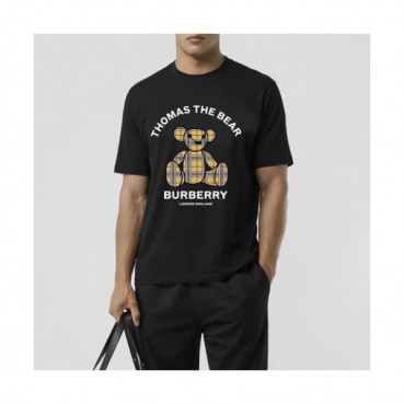 [버버리]Burberry 2020 Mm/Wm Logo Crew-neck Cotton Short Sleeved Tshirts 