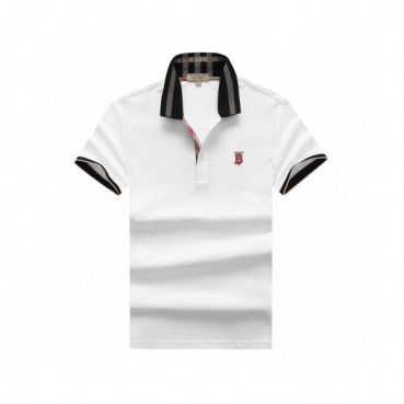 [버버리]Burberry 2020 Mens Logo Silket Short Sleeved Polo Tshirts - 버버리 2020 남성 로고 실켓 폴로 반팔티 Bur02505x.Size(m 