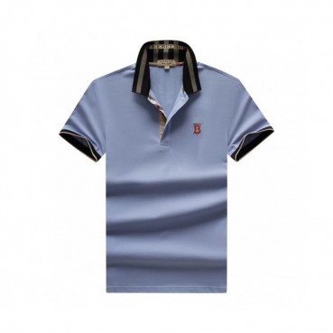 [버버리]Burberry 2020 Mens Logo Silket Short Sleeved Polo Tshirts - 버버리 2020 남성 로고 실켓 폴로 반팔티 Bur02503x.Size(m 