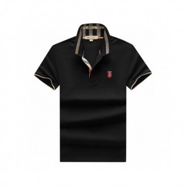 [버버리]Burberry 2020 Mens Logo Silket Short Sleeved Polo Tshirts - 버버리 2020 남성 로고 실켓 폴로 반팔티 Bur02502x.Size(m 