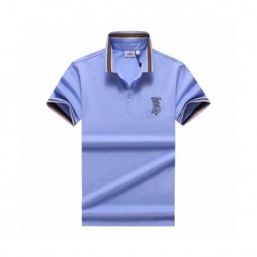 [버버리]Burberry 2020 Mens Logo Silket Short Sleeved Polo Tshirts - 버버리 2020 남성 로고 실켓 폴로 반팔티 Bur02500x.Size(m 