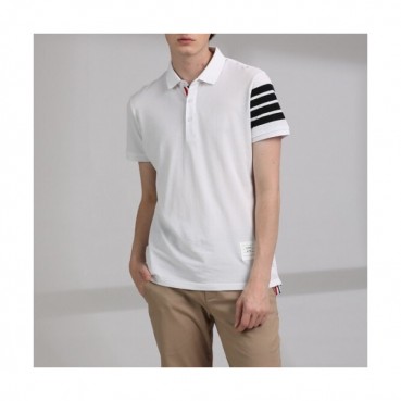 [톰브라운]Thom Browne 2020 Mens Casual Cotton Short Sleeved Tshirts - 톰브라운 2020 남성 로고 코튼 반팔티 Tho0689x.Size(m 