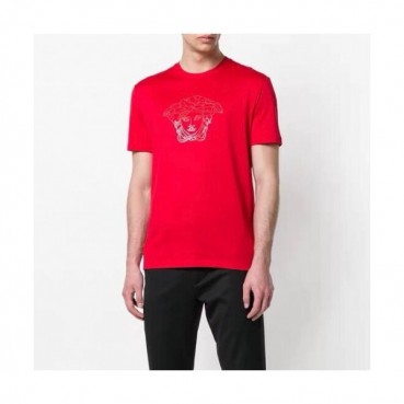 [베르사체]Versace 2020 Mens Logo Silket Short Sleeved Tshirts - 베르사체 2020 남성 메두사 실켓 반팔티 Ver0602x.Size(s 