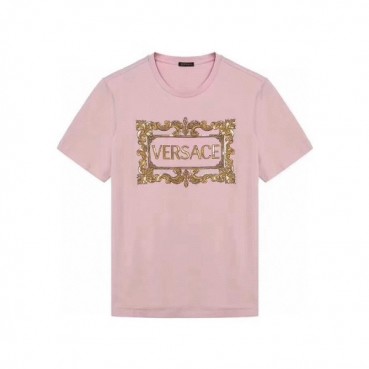 [베르사체]Versace 2020 Mens Logo Silket Short Sleeved Tshirts - 베르사체 2020 남성 메두사 실켓 반팔티 Ver0600x.Size(s 