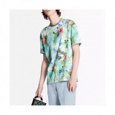 [루이비통]Louis vuitton 2020 Mens Crew-neck Silket Short Sleeved Tshirts 
