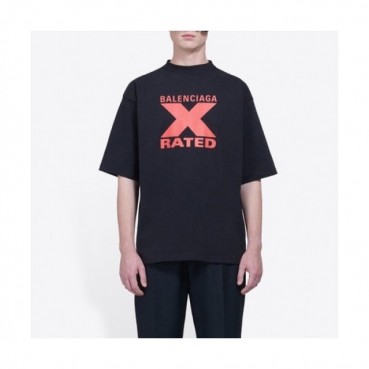 [발렌시아가]Balenciaga 2019 Mm/Wm Logo Cotton Short Sleeved Tshirt - 발렌시아가 2019 남자 로고 오버사이즈 코튼 반팔티 Bal0584x.Size(xs 