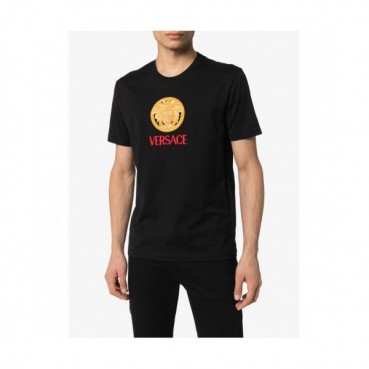 [베르사체]Versace 2020 Mens Logo Silket Short Sleeved Tshirts - 베르사체 2020 남성 메두사 실켓 반팔티 Ver0596x.Size(s 