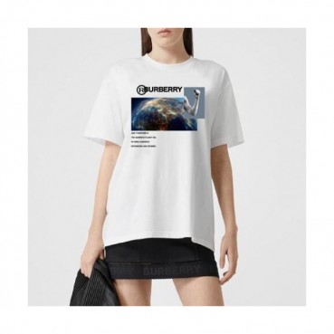 [버버리]Burberry 2020 Mm/Wm Logo Cotton Short Sleeved Tshirts - 버버리 2020 남자 로고 코튼 반팔티 Bur02463x.Size(s 