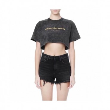 Alexsander Wang Womens Short Sleeved Tshirts - 알렉산더왕 2020 여성 로고 코튼 반팔티 Alw0089x.Size(s 