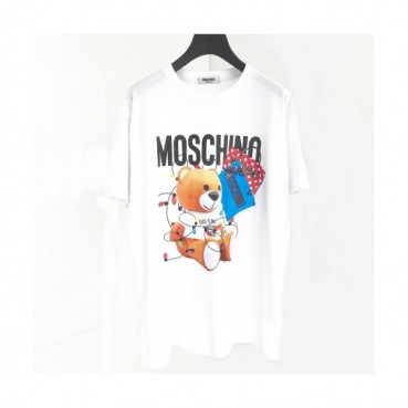[모스키노]Moschino 2020 Mm/Wm Logo Cotton Short Sleeved Tshirts - 모스키노 2020 남자 로고 코튼 반팔티 Mos0085x.Size(m 