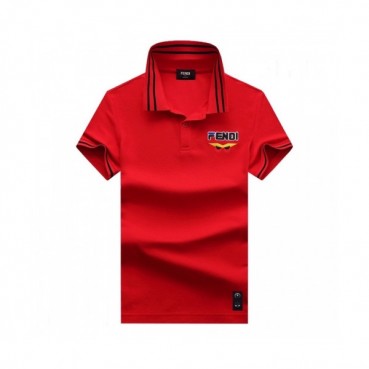 [펜디]Fendi 2020 Mens Logo Casual Cotton Polo Short Sleeved Tshirts - 펜디 2020 남성 로고 캐쥬얼 코튼 폴로 반팔티 Fen0655x.Size(m 