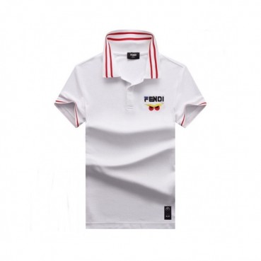 [펜디]Fendi 2020 Mens Logo Casual Cotton Polo Short Sleeved Tshirts - 펜디 2020 남성 로고 캐쥬얼 코튼 폴로 반팔티 Fen0654x.Size(m 