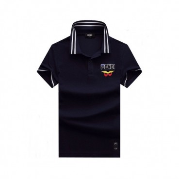[펜디]Fendi 2020 Mens Logo Casual Cotton Polo Short Sleeved Tshirts - 펜디 2020 남성 로고 캐쥬얼 코튼 폴로 반팔티 Fen0653x.Size(m 