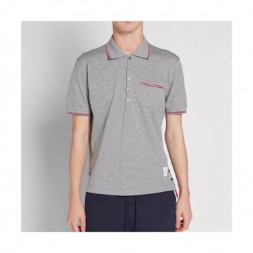 [톰브라운]Thom Browne 2020 Mens Casual Cotton Short Sleeved Polo Tshirts - 톰브라운 2020 남성 로고 코튼 폴로 반팔티 Tho0676x.Size(s 
