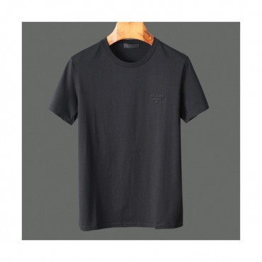 [프라다]Prada 2020 Mens Basic Logo Silket Short Sleeved Tshirts  - 프라다 2020 남성 베이직 로고 실켓 반팔티 Pra0995x.Size(m 