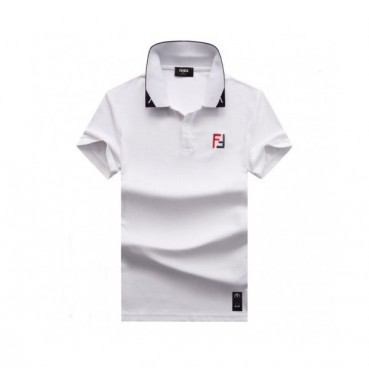 [펜디]Fendi 2020 Mens Logo Casual Cotton Polo Short Sleeved Tshirts - 펜디 2020 남성 로고 캐쥬얼 코튼 폴로 반팔티 Fen0644x.Size(m 
