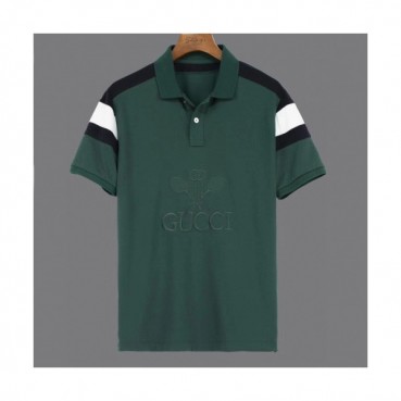 [매장판]Gucci 2020 Mens Logo Cotton Polo Short Sleeved Tshirts - 구찌 2020 남성 로고 폴로 코튼 반팔티 Guc02423x.Size(m 