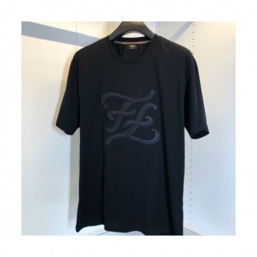 [펜디]Fendi 2020 Mens Logo Casual Silket Short Sleeved Tshirts - 펜디 2020 남성 로고 캐쥬얼 실켓 반팔티 Fen0644.Size(s 