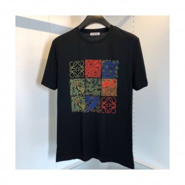 [로에베]Loewe 2020 Mens Logo Silket Short Sleeved Tshirts - 로에베 2020 남성 로고 실켓 반팔티 Loe0211x.Size(m 